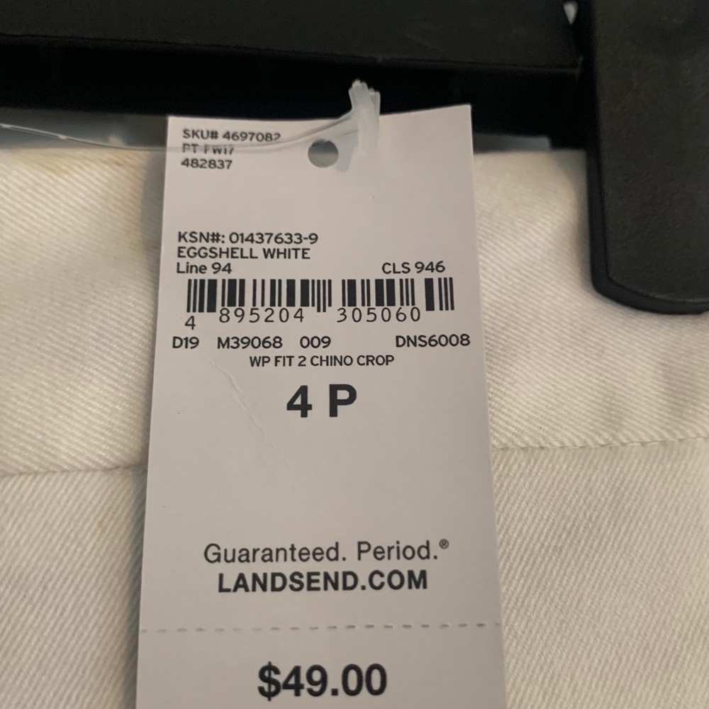 BNWT Lands End Mid rise crop pants